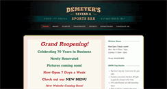 Desktop Screenshot of demeterssportsbar.com